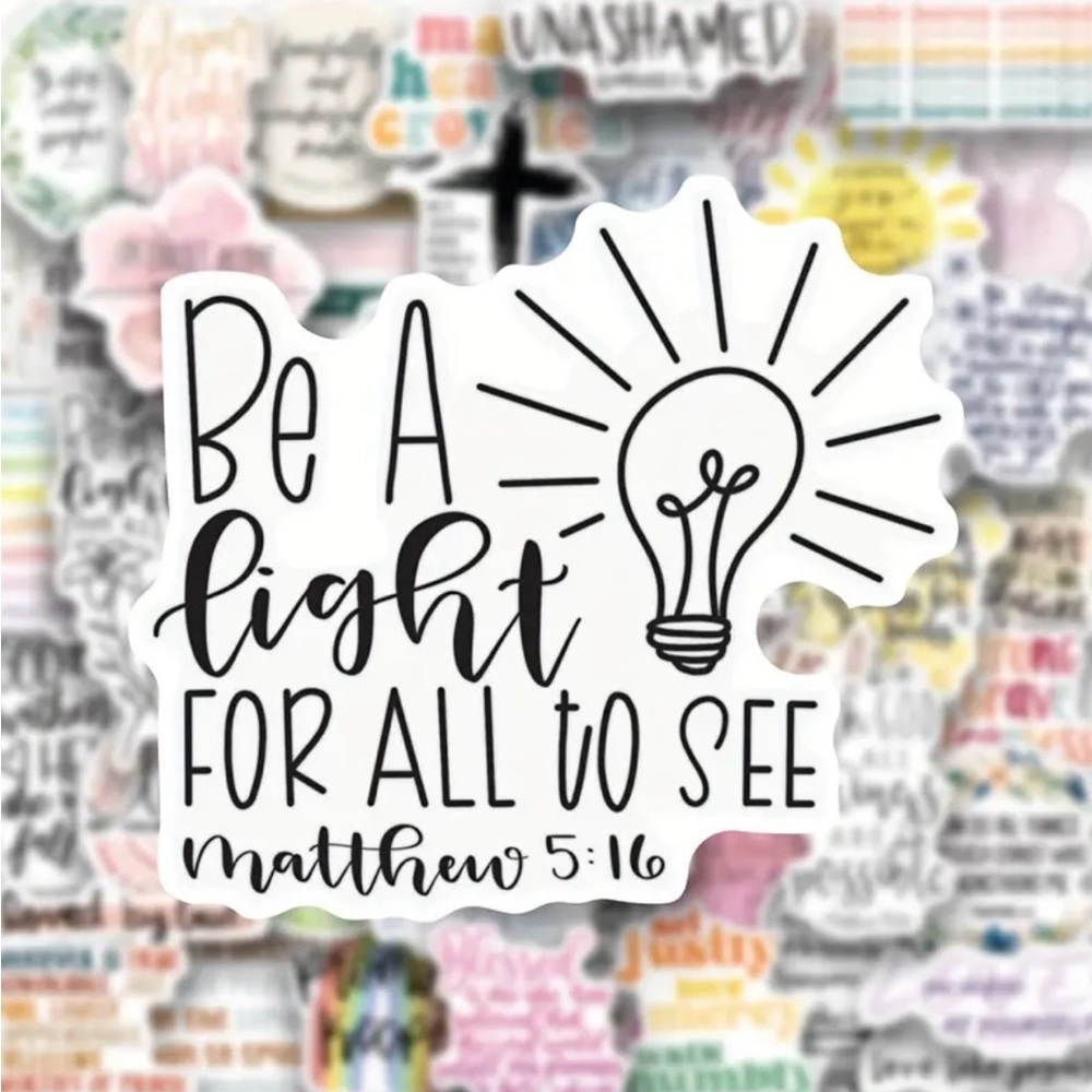 Stickers Inspirational NEW Bible Verse Stickers, 50 pieces - Picture 5 of 8